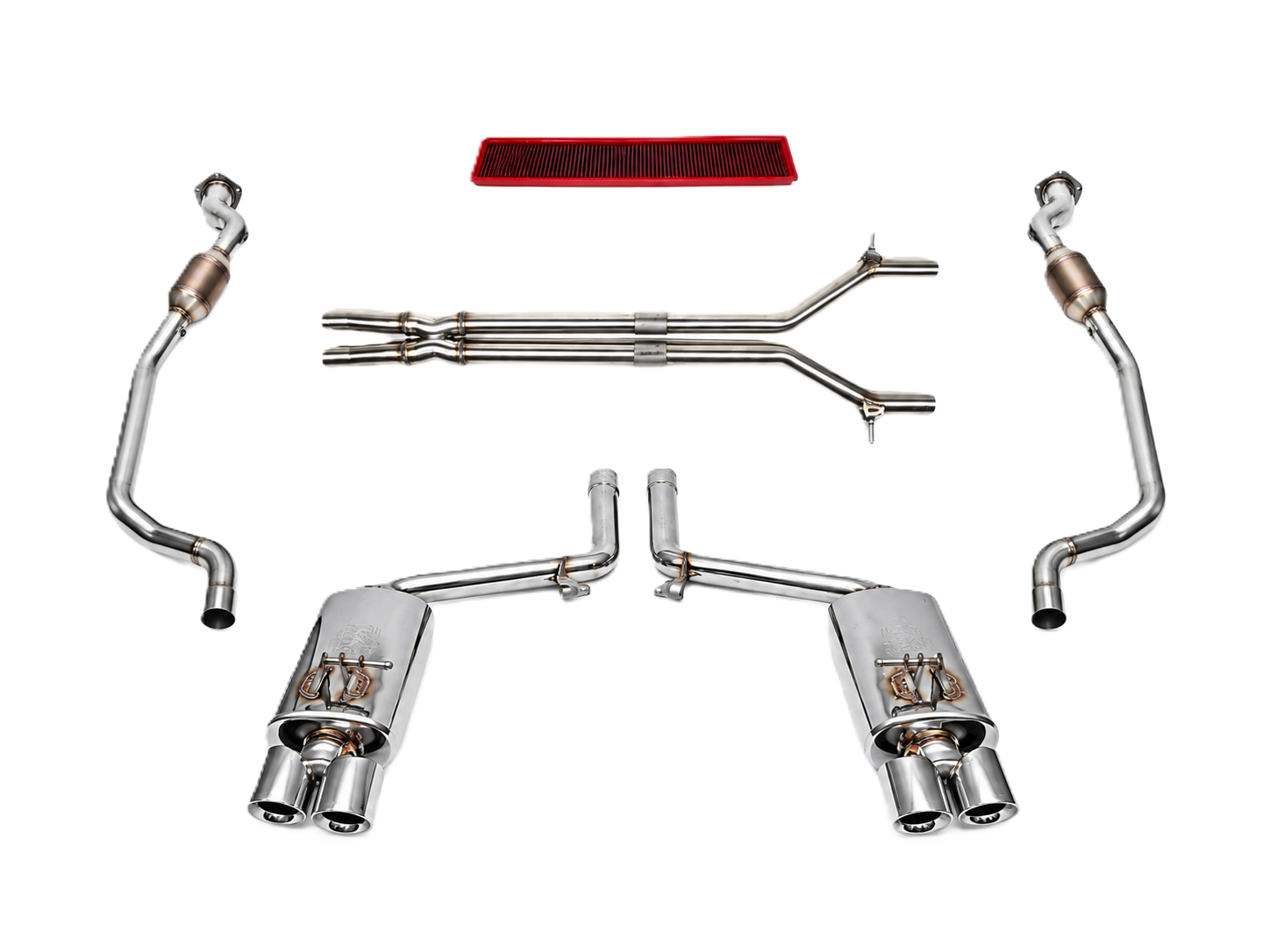 Fabspeed Exhaust Performance Package, Polished Stainless Steel WITHOUT ECU Upgrade. Porsche 970 Panamera GTS (2010-2016) - 97011191302, 97011191303, 97011191304, 97011191305, 97011191103, 97011191104, 97011191105, 97011191203, 97011191204, 97011191205 - FS.POR.970GTS.XP, FS.POR.970GTS.MAXP, FB582/20